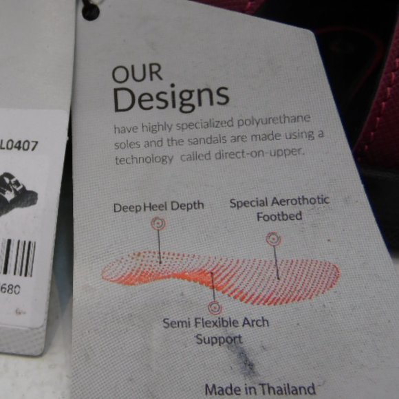 Aerothotic Sandals (111Asc) preowned but new with tags, never worn - Picture 3 of 9